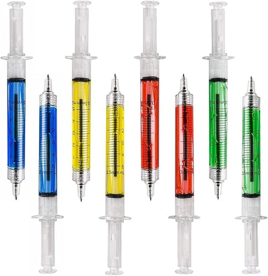 40PCS Syringe Ballpoint Pen Assorted Colors Syringe Shape Pen Novelty Pen for Nurses,Imaginary Doctor Play,Nursing Student Party Favor Gifts