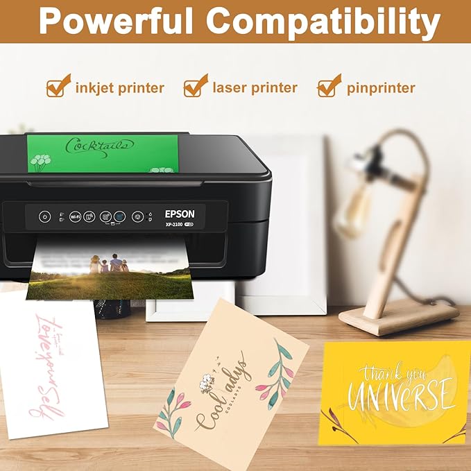 120 Sheets Solar Yellow Shimmer Cardstock 8.5 x 11 Crafts Paper, 250gsm/92lb Premium Construction Paper Card Stock for Cards Making, Greeting Cards, Wedding Invitations, Menus