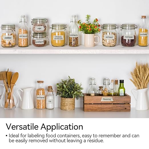 328 Yards Freezer Tape, Writable Surface, Low Temperature Resistance, Easy Tear and Residue-Free Removal, Ideal for Food Containers and Refrigerators, Includes 6 Rolls, Each 0.79 Inch by 54.68 Yards…