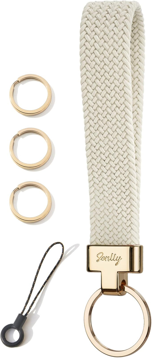 SENLLY Wristlet Lanyard, Stretchy Keychain Holder, Original Elastic Anti-Drop Design Keyring