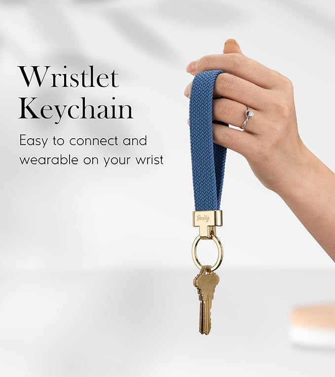 SENLLY Wristlet Lanyard, Stretchy Keychain Holder, Original Elastic Anti-Drop Design Keyring