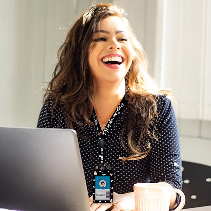 Pharmacy Pharmacist Chill Pill Lanyards for Id Badges, Cute Funny Badge Reel Heavy Duty with Carabiner Clip, Fashionable ID Badge Holder with Breakaway Lanyard, Teacher Nurse Office Christmas Gifts