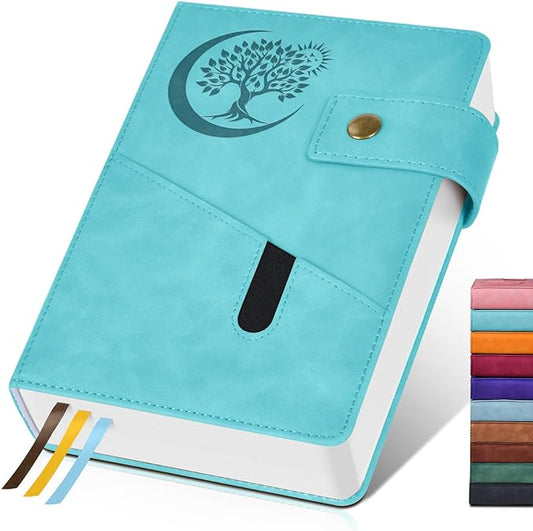 365 Page Thick Lined Journal Notebook for Men Women, A5 Leather Journals for Writing, Hardcover Notebooks for Work, School, Note Taking,Travel, Business,Personal Diary, College Ruled 5.9" x 8.4"