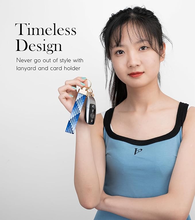 SENLLY Wristlet Lanyard, Stretchy Keychain Holder, Original Elastic Anti-Drop Design Keyring