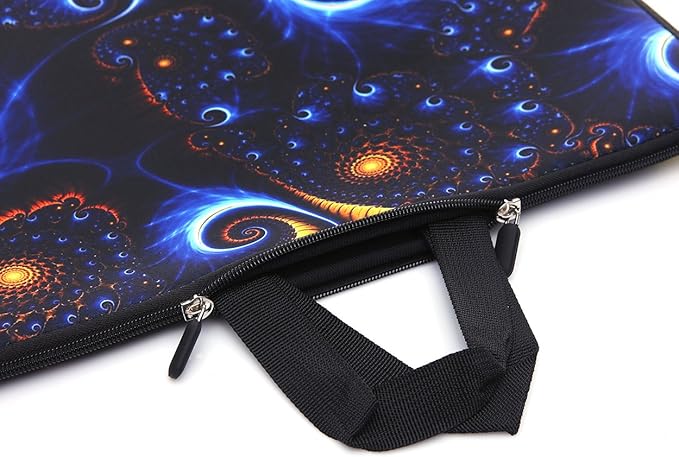 13.3-Inch to 14-Inch Laptop Sleeve Case Neoprene Carrying Bag with Hidden Handles for MacBook/Notebook/Ultrabook/Chromebooks (Classic Blue)