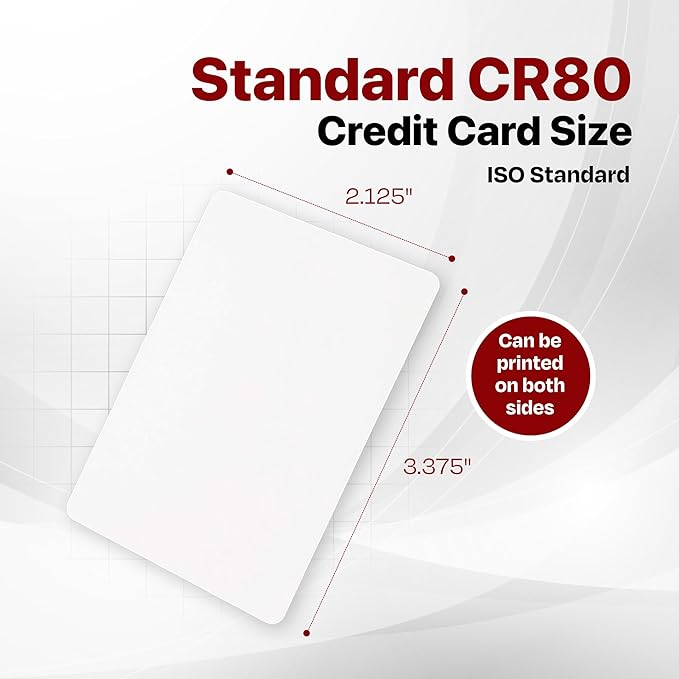 X LINE CR80 30 Mil Graphic Quality 200 Pack PVC Cards