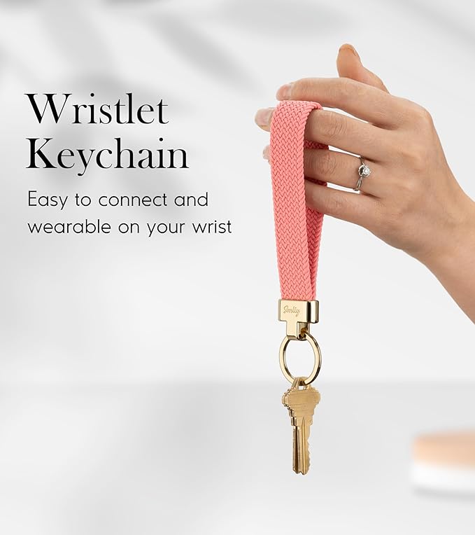 SENLLY Wristlet Lanyard, Stretchy Keychain Holder, Original Elastic Anti-Drop Design Keyring