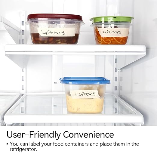 164 Yards Freezer Tape, Writable Surface, Low Temperature Resistance, Easy Tear and Residue-Free Removal, Ideal for Food Containers and Refrigerators, Includes 3 Rolls, Each 0.79 Inch by 54.68 Yards