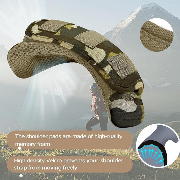 2Pcs Thick Cushioned Shoulder Pads, Anti-Slip Design and Breathable Mesh Pads for Shoulder Strap,Soft and Comfortable