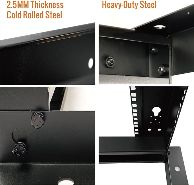 38U Open Frame Server Rack,4-Post Adjustable Depth 23.6 inch-39.3 inch Frame Rack,Professional It Rack for 19 inch Computer/AV/Data/IT Equipment,Square Hole