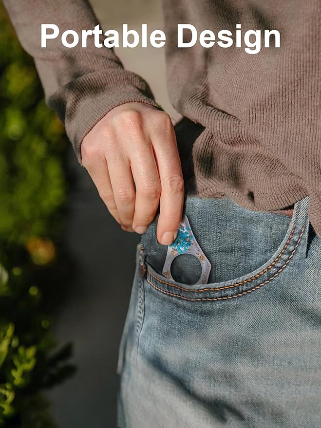 4 Pieces Dried Flower Resin Book Page Holder Transparent Thumb Ring Page Holder Handmade Personalized Flower Resin Bookmark Reading Accessories Gift for Teachers Book Lovers (Colorful B)