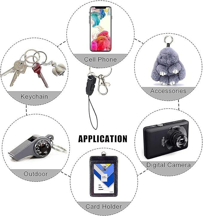 Yiflin Cute Neck Lanyard for Keys, Keychain, Wallet, ID Card Holder, with Quick Release Buckle