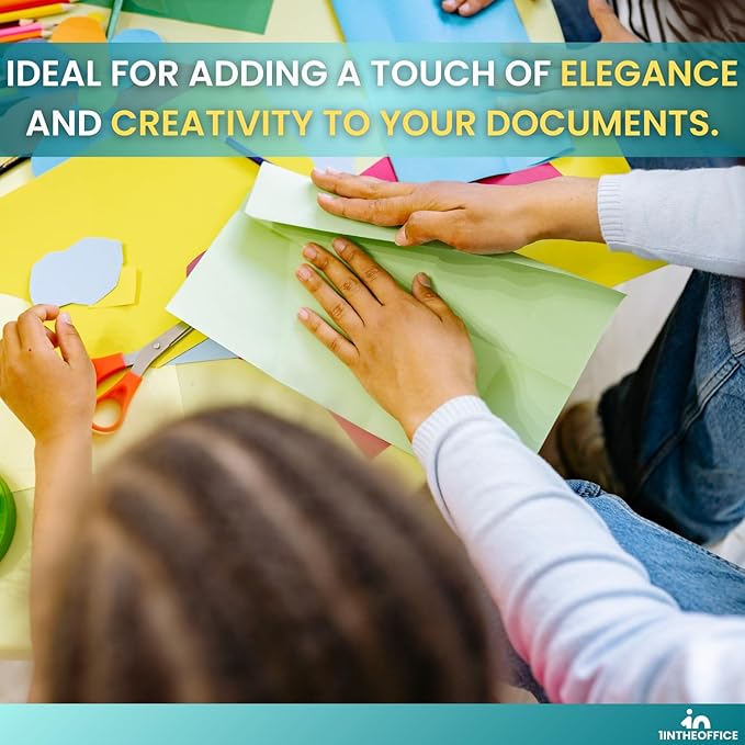 1InTheOffice Pastels Colored Copy Paper, Assorted, 8.5 x 11 inch Letter Size, 20lb Density, (400 Sheets)