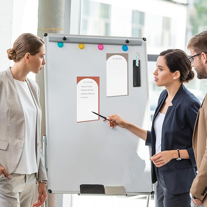 4 Pack Magnetic To Do List for Refrigerator with Pen Holder, Totally 200 Sheets Magnetic Fridge Notepad Magnetic Shopping List Pad for Fridge(Morandi Design)