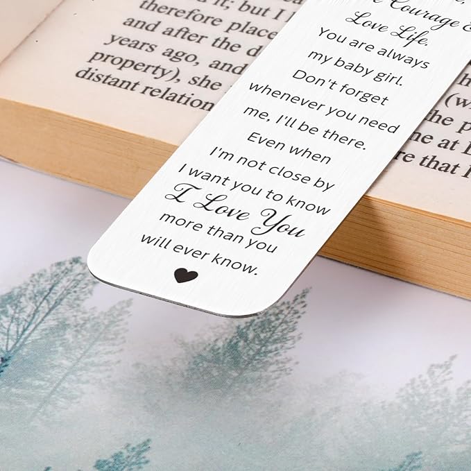 16th 18th 21st Birthday Gifts for Daughter from Mom Dad Christmas Stocking Stuffers for Teen Girls, Daughter Gifts from Mom Inspirational Bookmark Birthday Valentines Day Gifts for Daughter Adult