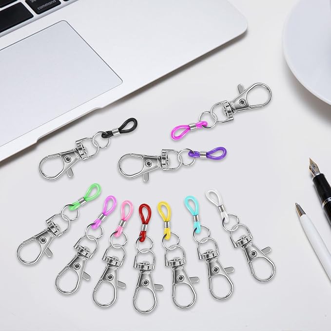10PCS Retractable Pen Holders - Clip on Pens for Badge Reel, Perfect Pen Holder for Lanyard, Nurses, and X-ray Marker Holder
