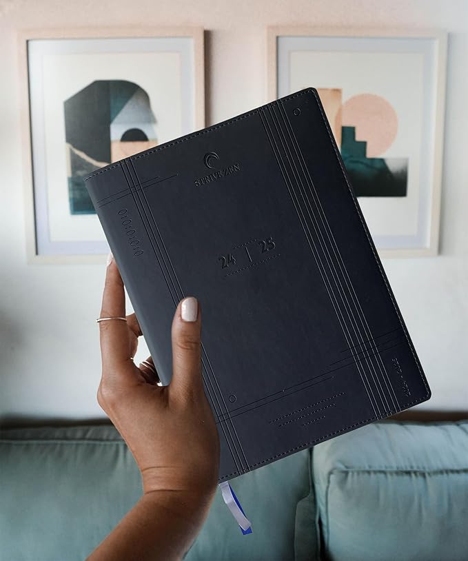 2024-2025 Weekly Appointment Book & Planner by STRIVE ZEN, 7" x 9", 15 Minutes Blocks, Hourly Planning, 18 Months, Academic, Professional, July 24- December 25