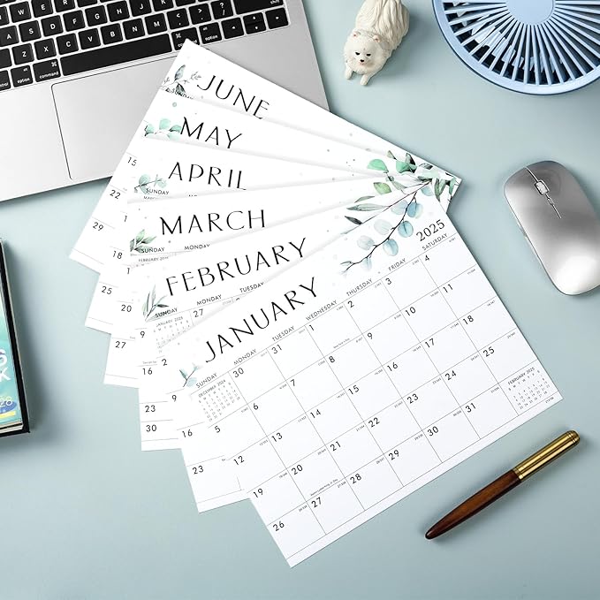 2025 Magnetic Calendar - Jan.2025 - Dec.2025, 8" × 10", Magnetic Calendar for Refrigerator, 2025 Magnetic Calendar, Julian Dates, Tear-off Pad, Perfect for Planning