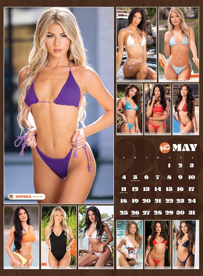 2025 Hooters Calendar - 15 Month Calendar