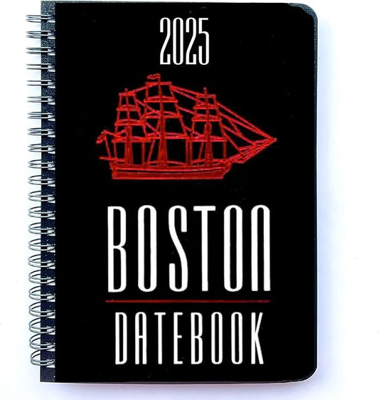 2025 Datebook & City Themed Planner – Resource Guide with Daily, Weekly & Monthly Views – 3-Year Reference Calendar - Multi-Purpose Travel Notebook Guide & Adventure Diary (Boston '25)