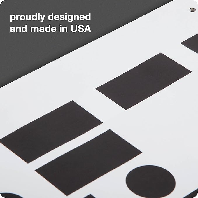 2025, Oversized Monthly Wall Calendar, Wall Art, Poster, 19.25" x 24.75", Alternating Black and White Pages, Morse Code, MADE IN THE USA