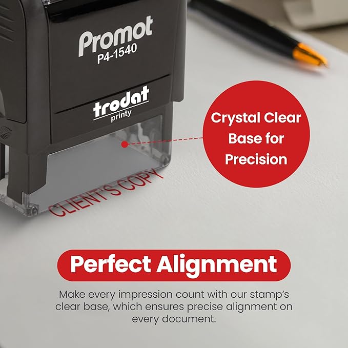 Promot Client's Copy - Self Inking Rubber Stamp - Ink Stamps