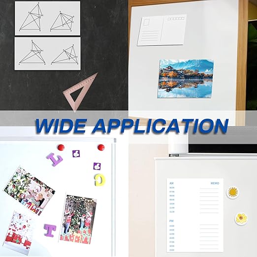 Magnetic Sheets with Adhesive Backing,8.5" x 11"(Pack of 24),30 mil Thick Cuttable Flexible Magnet Sheets for DIY Crafts,Photos and Stickers,Magnetic Paper Sheets with Strong Self Adhesive