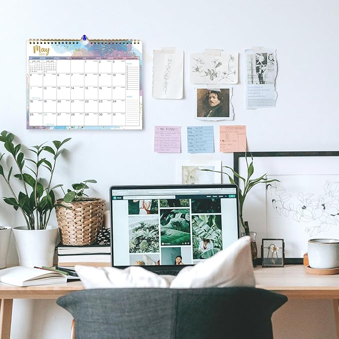 2025 Calendar 18 Month Wall Calendar 2025-2026, January 2025 to June 2026 Calendar with Julian Dates, 11" X 8.5" (2025-2026 Wall Calendar Water Ink)