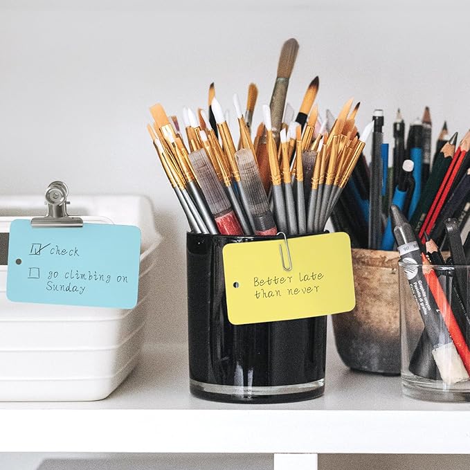 300Pcs Colored Index Cards with Ring, Goefun Blank Flashcards, 6 Color 2.2x3.5 Notecards for Studying, Vocabulary Cards, Memos, Bookmark, Greetings