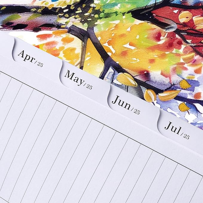 2025-2026 Monthly Planner - Monthly Planner from January 2025 - December 2026, 2025-2026 Monthly Planner 8.5'' x 11'', 2025 Planner with Double-Side Pocket, Monthly Tabs
