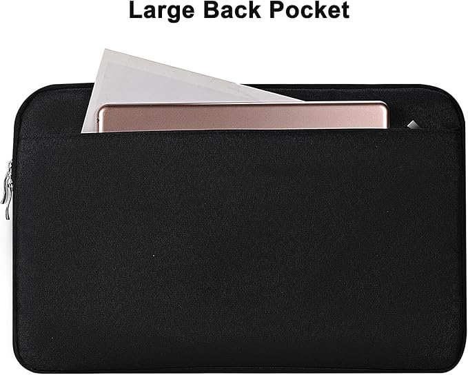 18.5 Inch Portable Monitor Case, Losong Protective Carrying Sleeve for Most 18-18.5" Portable Monitors,Water Resistant Laptop Display Bag with Accessory Pocket, Size-17.7"x11.2" Black