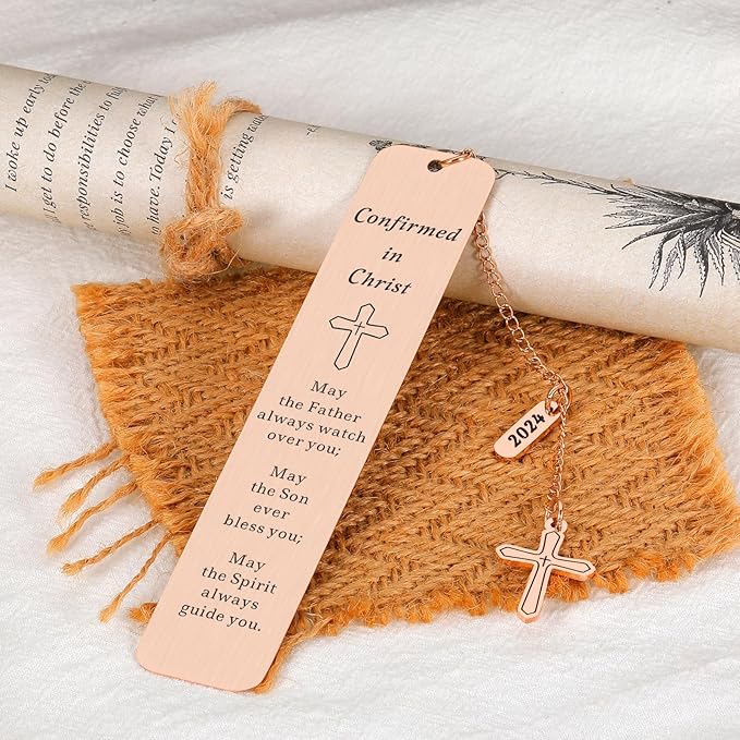 2024 Confirmation Gifts for Teen Girls,Catholic Confirmation Gifts,Bible Verse Bookmarks for Women,Book Marks for Reading Women,Baptism Gifts for Women,Pink Christmas Gifts for Kids Girls
