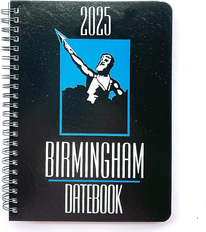 2025 Datebook & City Themed Planner – Resource Guide with Daily, Weekly & Monthly Views – 3-Year Reference Calendar - Multi-Purpose Travel Notebook Guide & Adventure Diary (Birmingham '25)