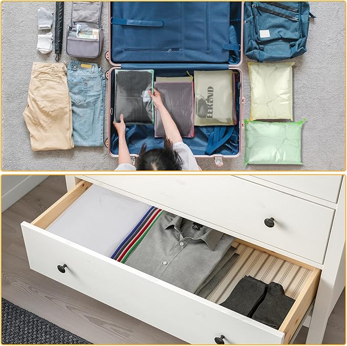 24pcs Mesh Zipper Pouch Bags - A4 Zipper Bags for Classroom Organization, Board Game & Puzzle Storage