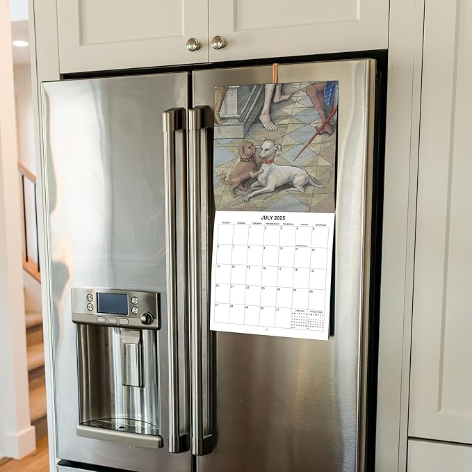 2025 History's Oddest Dog Art Monthly Wall Calendar - Ugly Dog Paintings through the Ages | 12" x 24" | Thick Sturdy Paper | White Elephant or Gag Gift Funny Calendar 2024-2025