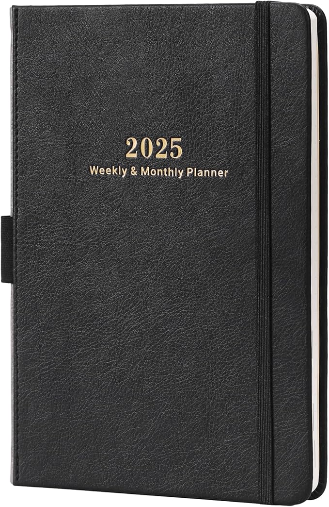 2025 Planner - Planner 2025 Weekly Monthly with Stickers, Jan 2025 - Dec 2025, 5.75" X 8.25", 2025 Calendar Planner, Premium Paper, Pen Holder, Inner Pocket, 40 Notes Pages