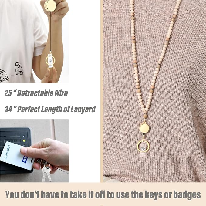 SAM & LORI Lanyard Lanyards for Id Badges Teacher Lanyard Lanyards for Keys Retractable Lanyards for Id Badges Holder Cute Keychain Lanyard Women