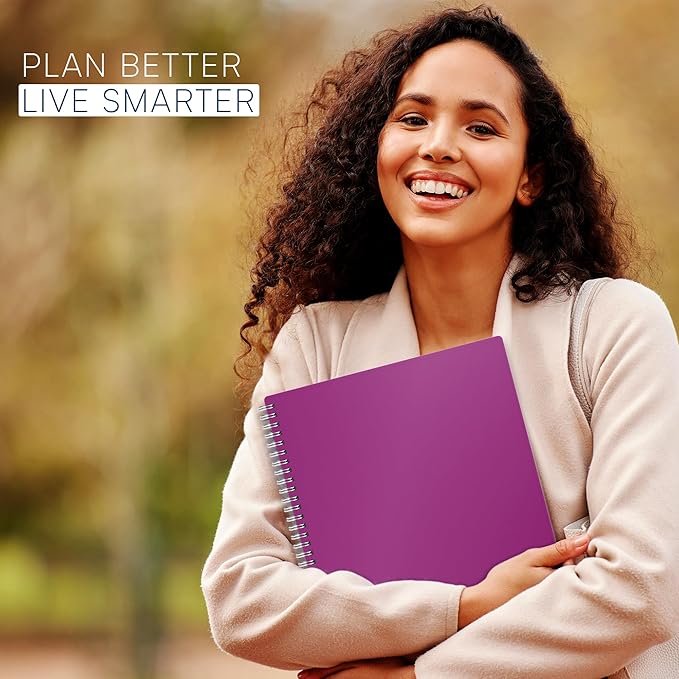 2025 Appointment Book & Planner- Ensight 8.5 x 11 inches Large Tabbed Daily Hourly Weekly Planner Calendar & Schedule Book 15-Minute time Slots, Business & Personal Planner Jan 2025- Dec 2025- Magenta