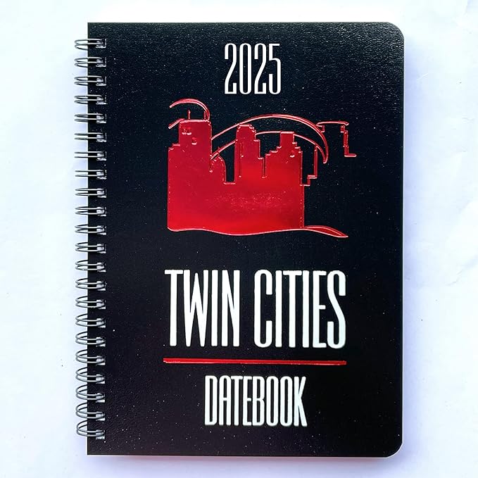 2025 Datebook & City Themed Planner – Resource Guide with Daily, Weekly & Monthly Views – 3-Year Reference Calendar - Multi-Purpose Travel Notebook Guide & Adventure Diary (Twin Cities '25)