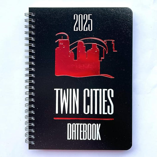 2025 Datebook & City Themed Planner – Resource Guide with Daily, Weekly & Monthly Views – 3-Year Reference Calendar - Multi-Purpose Travel Notebook Guide & Adventure Diary (Twin Cities '25)