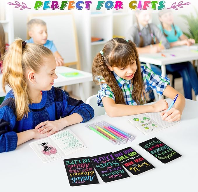12 Pcs Mini Inspirational Notebooks Bulk with 12 Pcs Colorful Pens, Small Pocket Journal Notepads Set, Motivational Bulk Gifts for Women Men Teacher Student Kids, Fun School Office Supplies,3.5"x5.5"