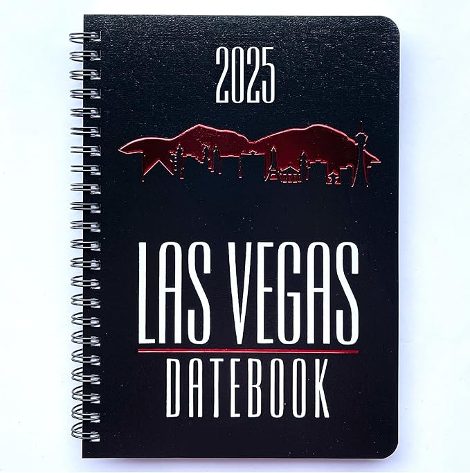 2025 Datebook & City Themed Planner – Resource Guide with Daily, Weekly & Monthly Views – 3-Year Reference Calendar - Multi-Purpose Travel Notebook Guide & Adventure Diary (Las Vegas '25)