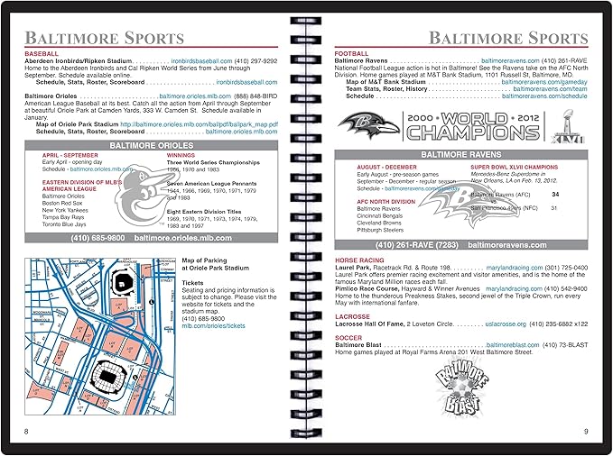 2025 Datebook & City Themed Planner – Resource Guide with Daily, Weekly & Monthly Views – 3-Year Reference Calendar - Multi-Purpose Travel Notebook Guide & Adventure Diary (Baltimore '25)