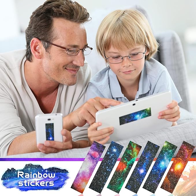 36 Pieces Anxiety Sensory Stickers Cute Fidget Textured Strips Toys Anti Stress Tactile Rough Sensory Calm Textured Strips Adhesives Anxiety Relief for Adults Teens Desk Classroom (Starry Sky Style)