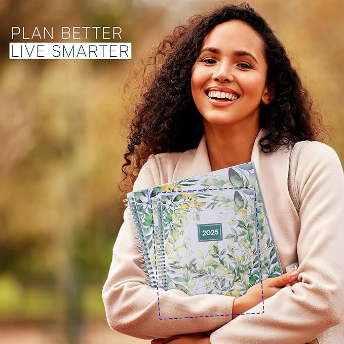 2025 Appointment Book & Planner- Ensight 6.5 x 8.5 inches, Large Tabbed Daily Hourly Weekly Planner, Calendar & Schedule Book 15-Minute time Slots, Business & Personal Planner Jan 2025- Dec 2025- Floral