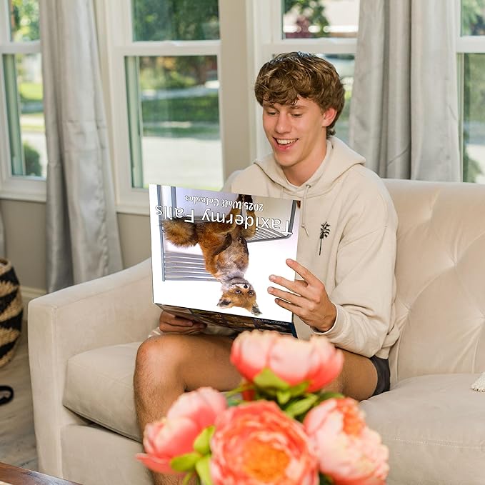 2025 Taxidermy Fails Monthly Wall Calendar - Funny Gag Gift | 12" x 24" | Bad Taxidermy Prank Gift Calendar 2025