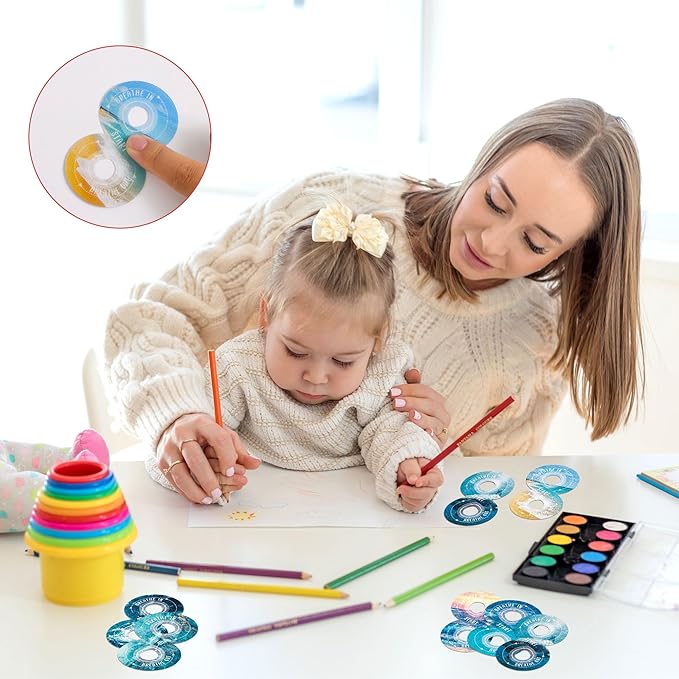 36Pcs Calm Strips for Anxiety Sensory Calm Strips Anti Stress Anxiety Relief Items Tactile Textured for Breathing Exercise Fidget Strips for Kids Teens Adults Home Classroom Supplies (Ocean)