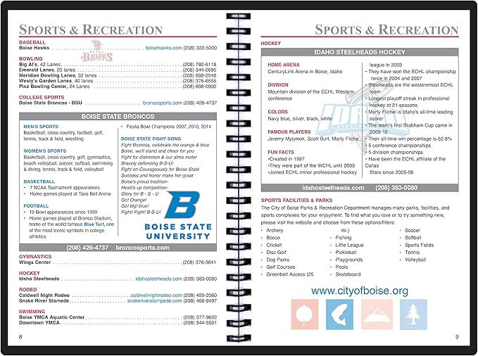 2025 Datebook & City Themed Planner – Resource Guide with Daily, Weekly & Monthly Views – 3-Year Reference Calendar - Multi-Purpose Travel Notebook Guide & Adventure Diary (Boise '25)