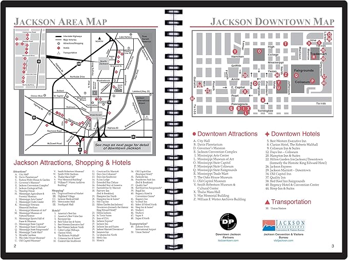 2025 Datebook & City Themed Planner – Resource Guide with Daily, Weekly & Monthly Views – 3-Year Reference Calendar - Multi-Purpose Travel Notebook Guide & Adventure Diary (Jackson '25)