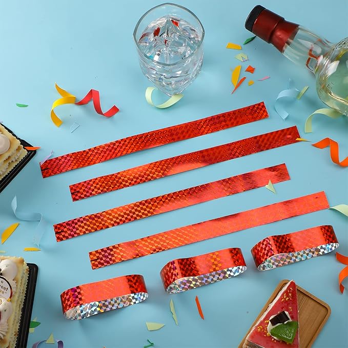 Epakh 600 Pcs Paper Wristbands Neon Wrist Bands Waterproof Handbands for Events Lightweight Concert Wristbands Neon Colored Adhesive Wrist Band for Party